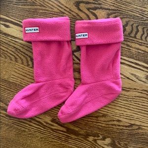 Hunter boot fleece socks